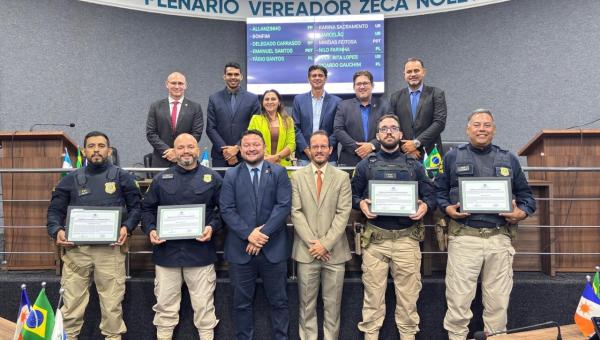 Câmara de Guaraí inicia 3º período legislativo com aprovação de projetos e homenagens a profissionais da segurança