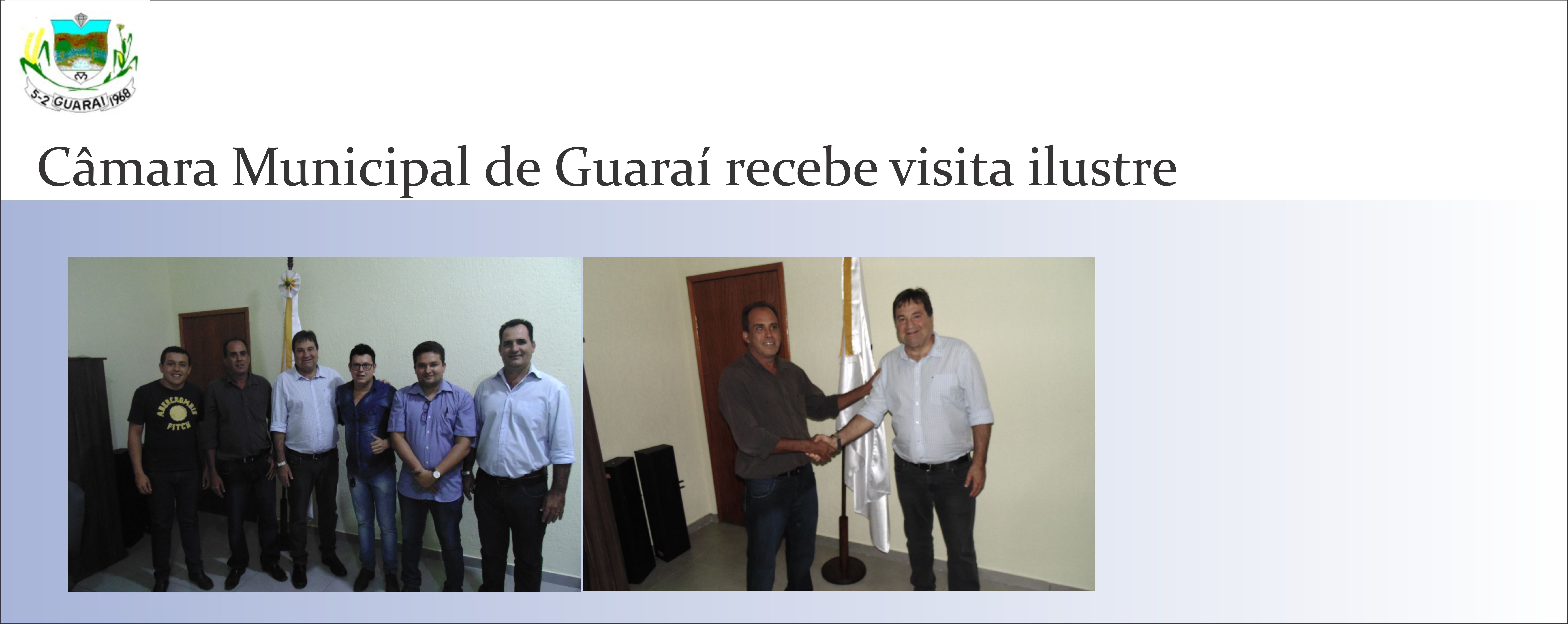 Deputado Federal César Halun visita a Câmara de Guaraí