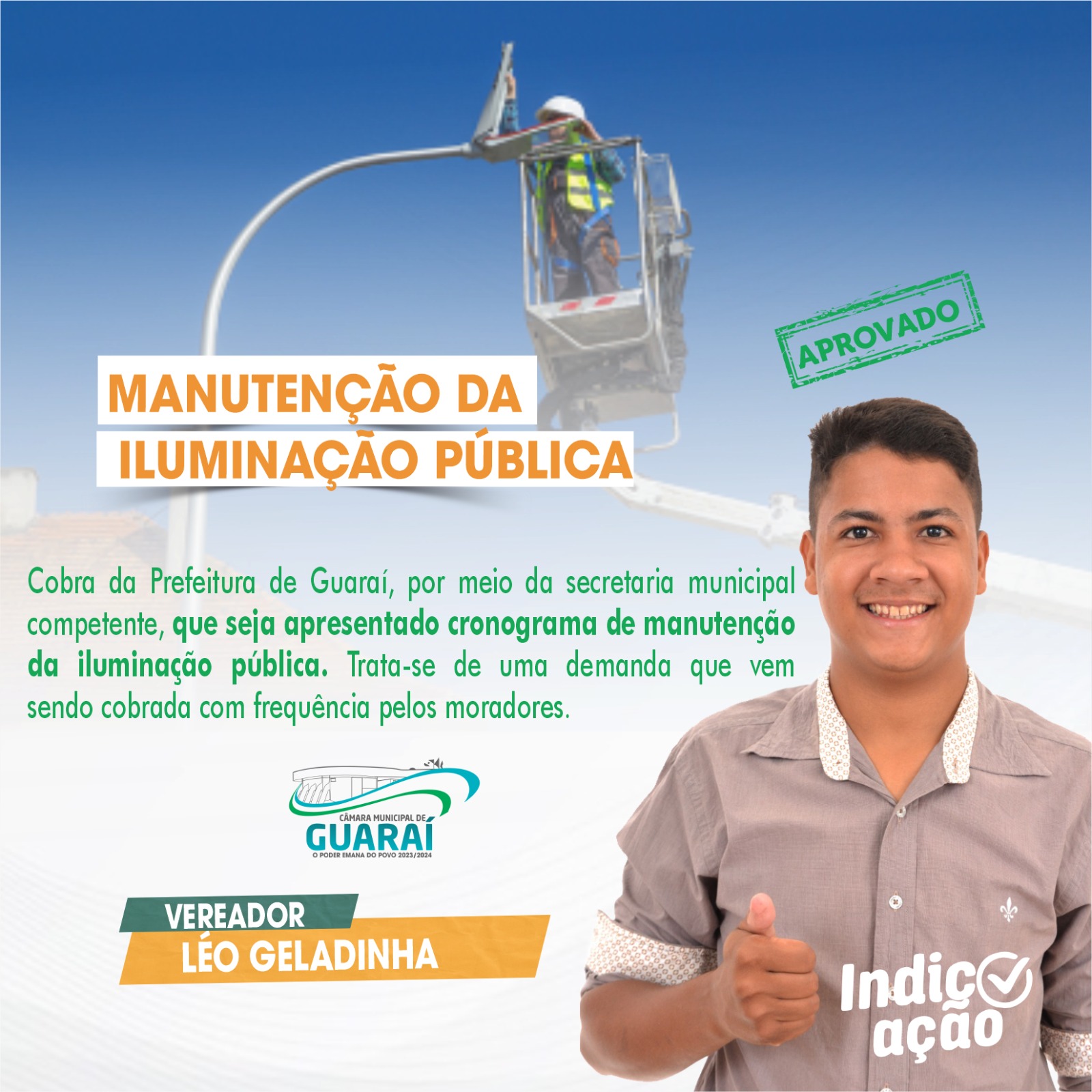 INDICAÇÃO VEREADOR LÉO GELADINHA