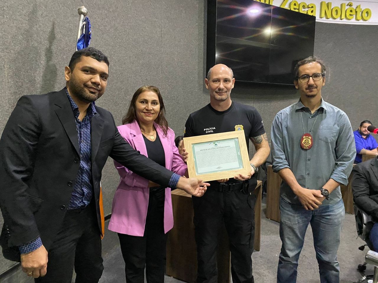 Homenagem aos Delegado da Policia Cívil de Guarai