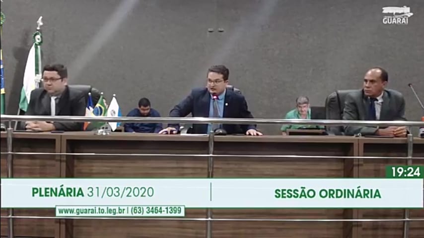 Câmara Municipal de Guaraí encerra trabalhos de março com balanço positivo mesmo diante da crise do Coronavírus