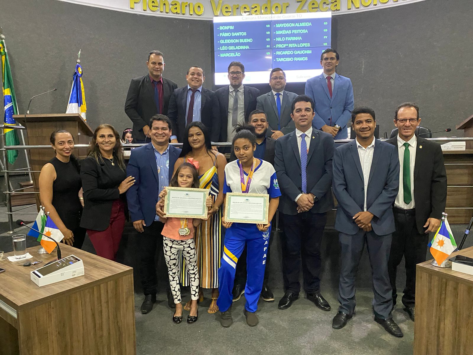 Guaraienses destaque das Paralimpíadas Escolares em Brasília (DF) recebem Moção de Aplausos   