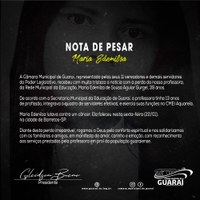 NOTA DE PESAR  -  Maria Edenilza de Sousa Aguiar Gurgel