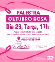 Palestra: prevenção do câncer de mama e colo do útero