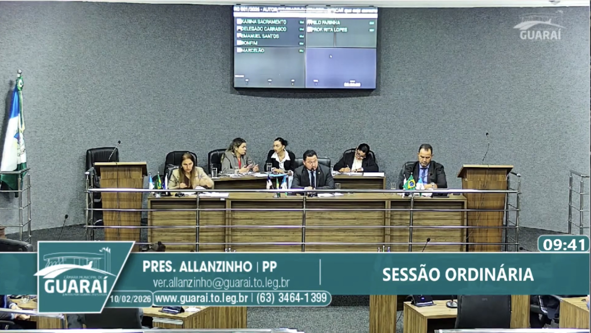 CÂMARA DE GUARAÍ  APROVA INDICAÇÕES EM SESSÃO ORDINÁRIA