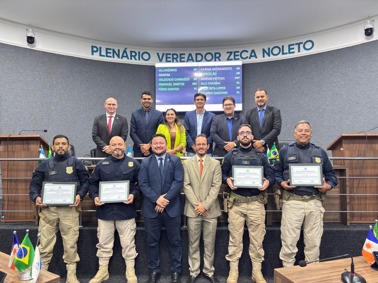 Câmara de Guaraí inicia 3º período legislativo com aprovação de projetos e homenagens a profissionais da segurança